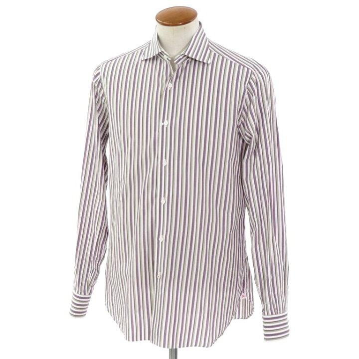 楽天市場】【中古】イザイア ISAIA ストライプ柄 コットン ワイド 