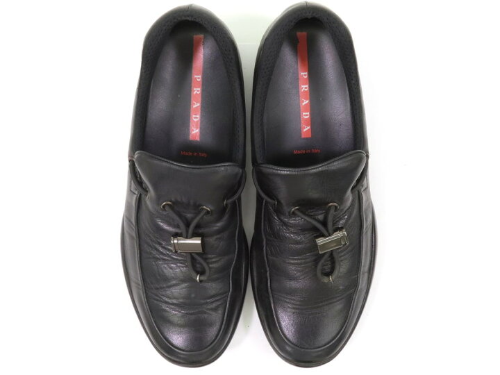 楽天市場】【中古】プラダスポーツ PRADA SPORT レザー ローファー 