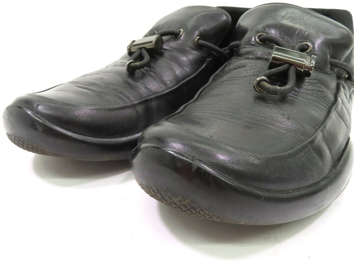 楽天市場】【中古】プラダスポーツ PRADA SPORT レザー ローファー 