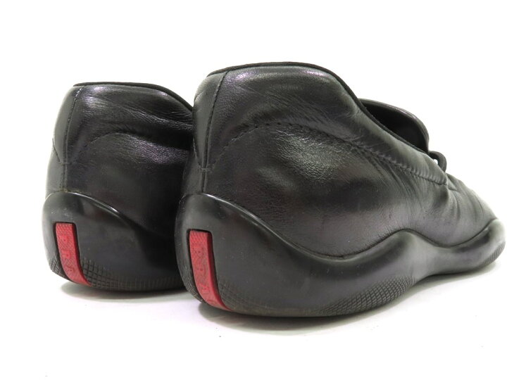 楽天市場】【中古】プラダスポーツ PRADA SPORT レザー ローファー 