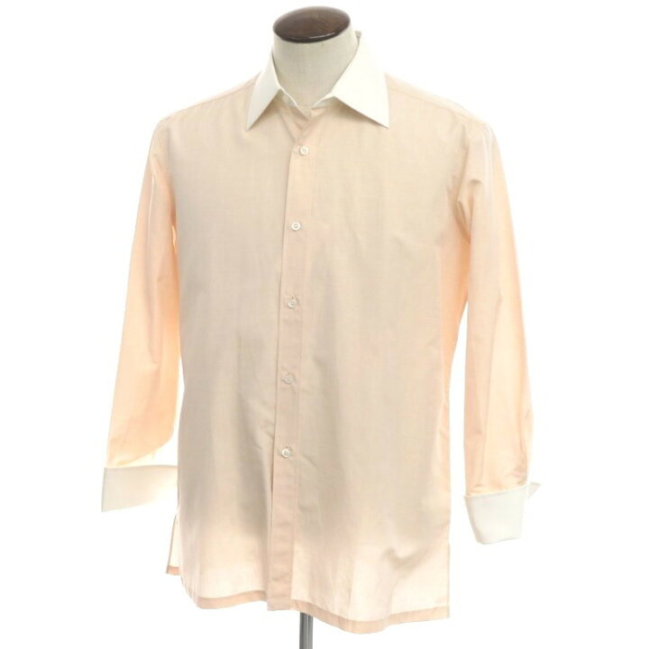 楽天市場】【中古】シャルベ CHARVET コットンリネン セミワイドカラー 