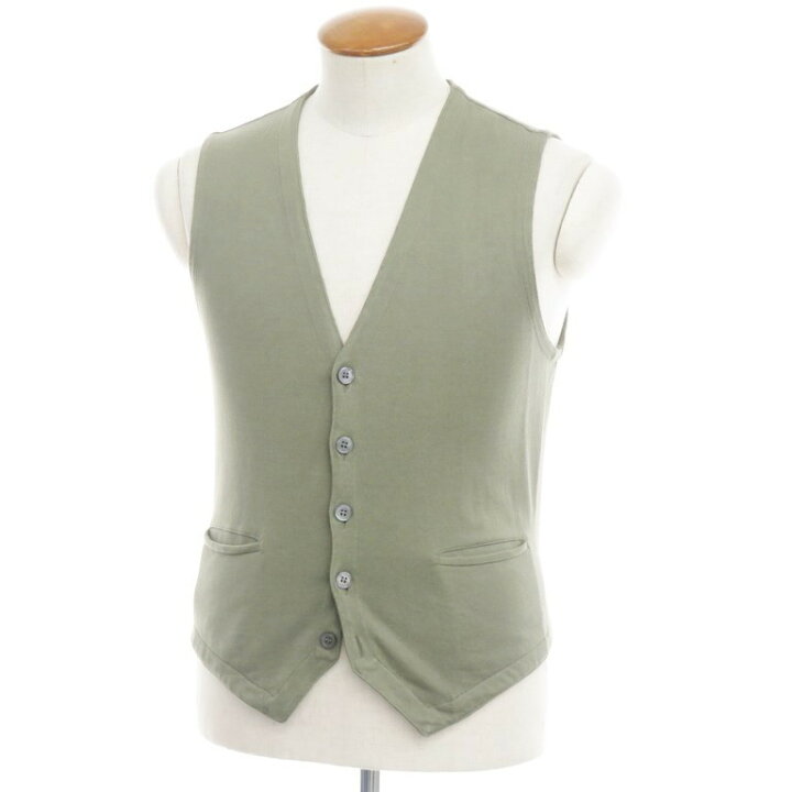楽天市場】【中古】グランサッソ GRAN SASSO コットンニット ジレ 