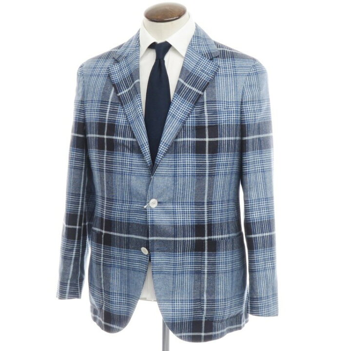 楽天市場】【中古】ボリオリ BOGLIOLI シルク グレンチェック 3B 