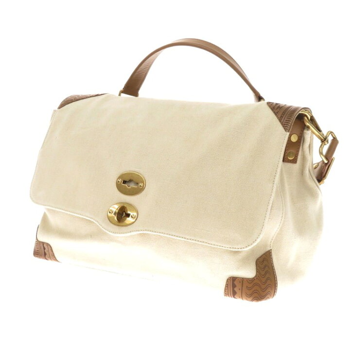 楽天市場】【新品】ザネラート Zanellato リネン×レザー ポストマン 
