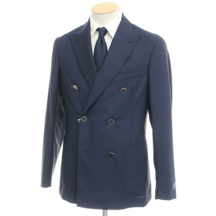 楽天市場】【中古】【未使用】ベルベスト Belvest ウールモヘア ダブル 