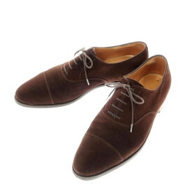 【中古】ジョンロブ JOHN LOBB CITY2 スエード レザー ストレートチップ ドレスシューズブラウン【サイズ9 1/2】【BRW】【S/S/A/W】【状態ランクC】【メンズ】【11101-955651】[2112DPD]