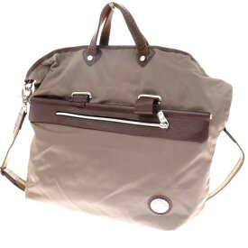【中古】オロビアンコ OROBIANCO ナイロン レザー 4way トートバッグ アッシュブラウン【W50×H37×D12】【BRW】【S/S/A/W】【状態ランクB】【メンズ】【11202-955642】[EPD]