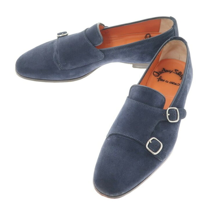 楽天市場】【中古】サントーニ Santoni スエード ダブルモンク  