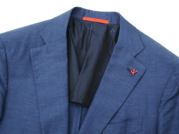 楽天市場】【中古】イザイア ISAIA ウールリネンモヘア 3つボタン 