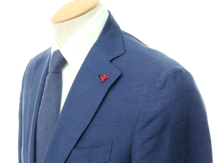 楽天市場】【中古】イザイア ISAIA ウールリネンモヘア 3つボタン 