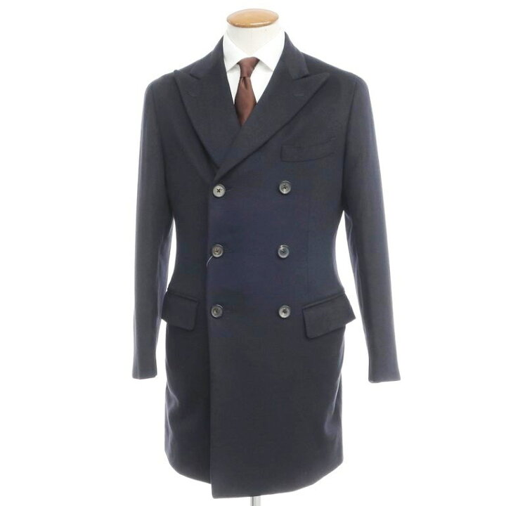 楽天市場】【中古】イザイア ISAIA カシミア ダブル チェスター 