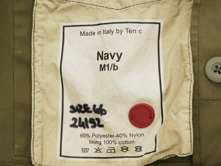 楽天市場】【中古】テンシー Ten c NAVY PARKA ポリエステル ナイロン 