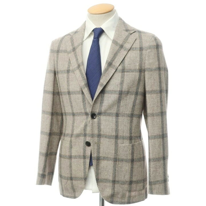 楽天市場】【中古】ボリオリ BOGLIOLI ウールカシミヤ チェック 3つ 
