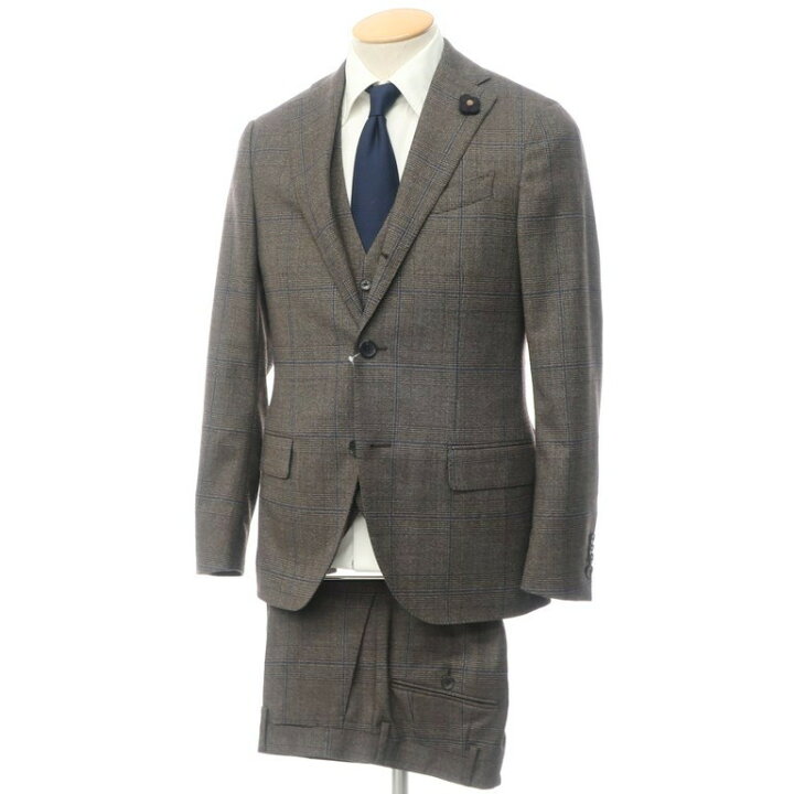 楽天市場】【中古】ラルディーニ LARDINI ウール グレンチェック 