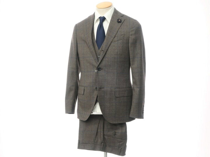 楽天市場】【中古】ラルディーニ LARDINI ウール グレンチェック 
