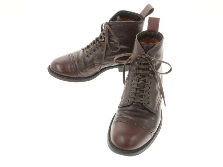 楽天市場】【中古】オールデン ALDEN レザー レースアップブーツ