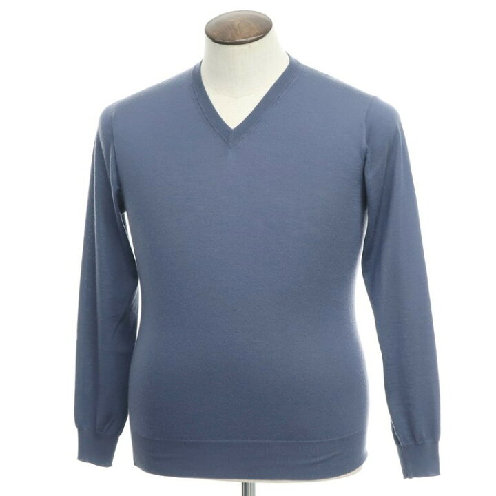 楽天市場】【中古】クルチアーニ Cruciani ハイゲージカシミア Vネック  