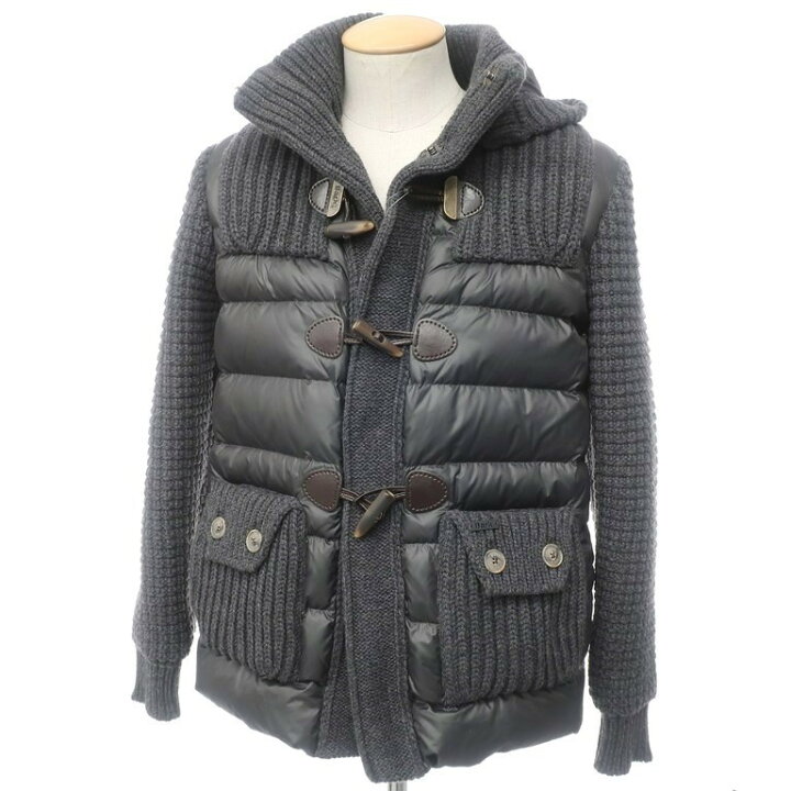 楽天市場】【中古】バーク Bark ウールナイロンニット×ダウン ダッフル 
