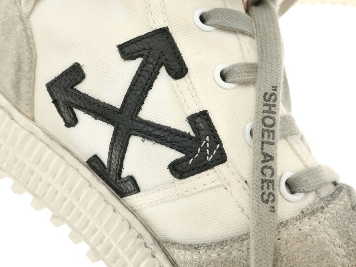 楽天市場】【中古】オフホワイト OFF-WHITE USED加工 ハイカット 