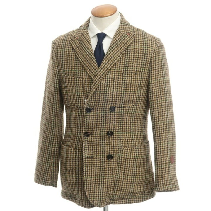 楽天市場】【中古】モンテドーロ Montedoro ウール チェック 6B ダブル 