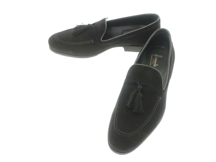 楽天市場】【中古】フェランテ FERRANTE スエード タッセルローファー 