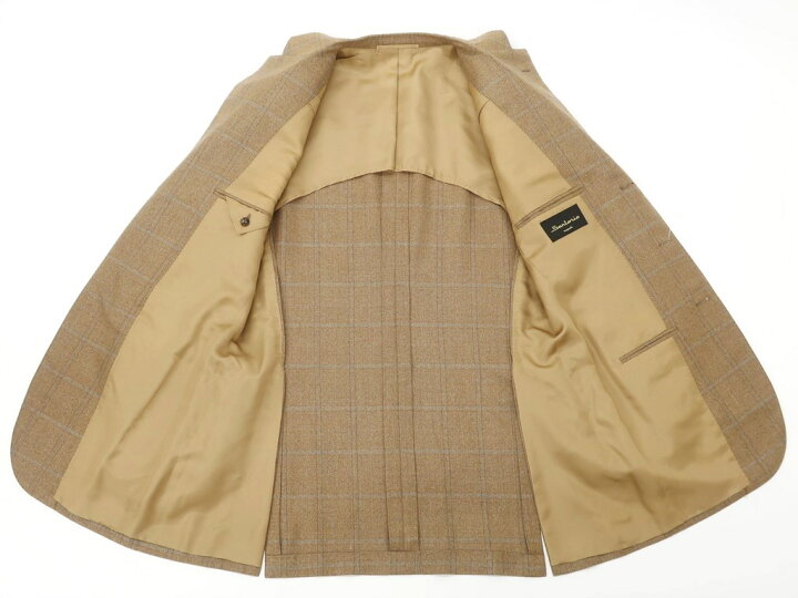 楽天市場】【中古】サルトリオ Sartorio チェック ウールシルクリネン 