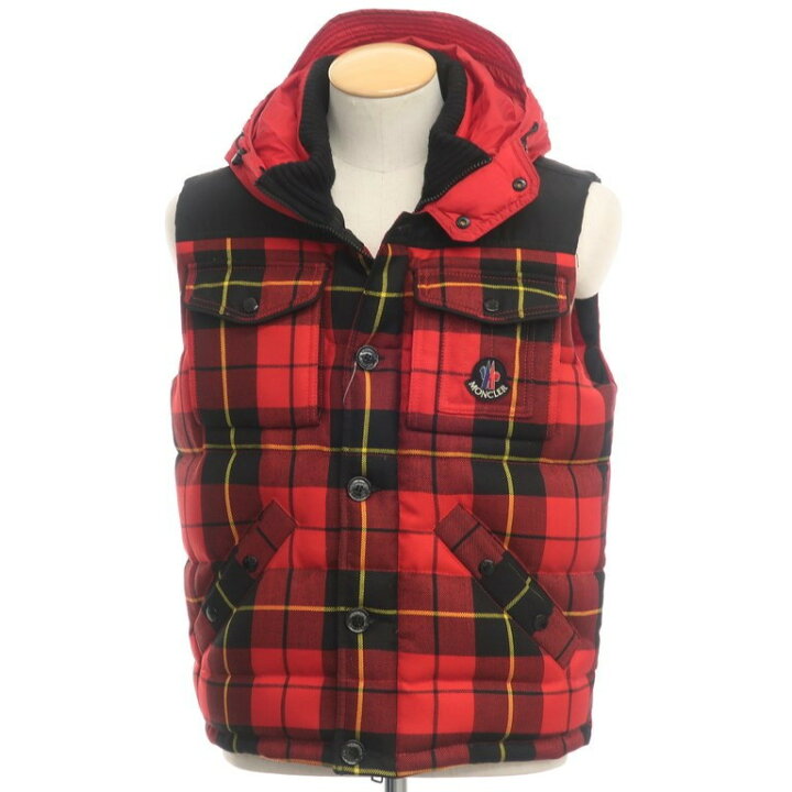 楽天市場】【中古】モンクレール MONCLER タータンチェックウール 