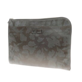 【中古】ザネラート Zanellato カモフラ柄 型押しレザー クラッチバッグ ブラウン系【W34.5×H26.5×D－】【BRW】【S/S/A/W】【状態ランクC】【メンズ】【11205-955404】[EPD]