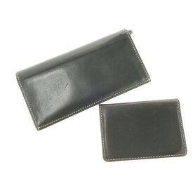 【中古】ホワイトハウスコックス Whitehouse Cox ブライドルレザー 長財布 名刺入れ セット ダークグリーン【サイズ−】【GRN】【S/S/A/W】【状態ランクD】【メンズ】【19901-955405】