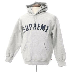 【中古】シュプリーム Supreme 2021年秋冬 Pearl Logo Hooded Sweatshirt 裏起毛 コットン フーディー グレー【サイズL】【GRY】【A/W】【状態ランクA】【メンズ】【10704-955380】[CPD]