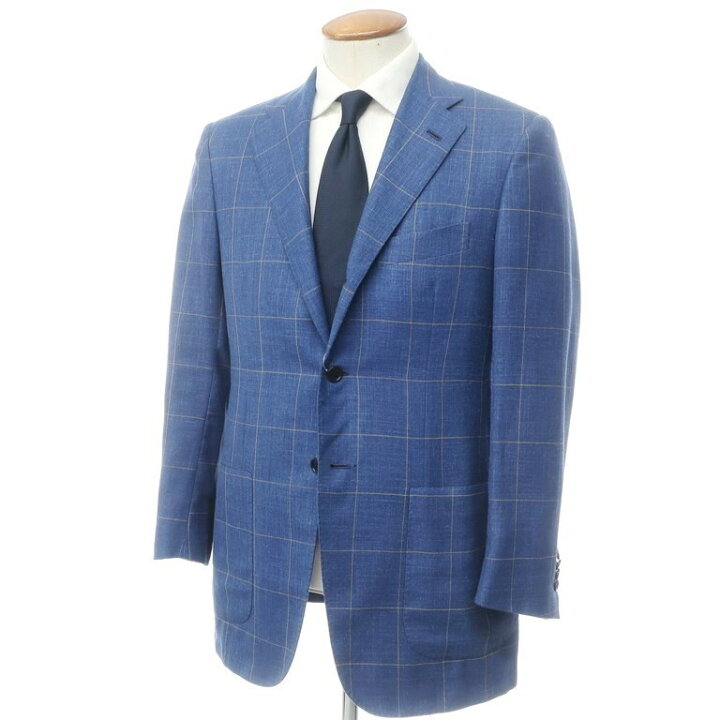 楽天市場】【中古】サルトリオ Sartorio チェック ウールリネン 3B 