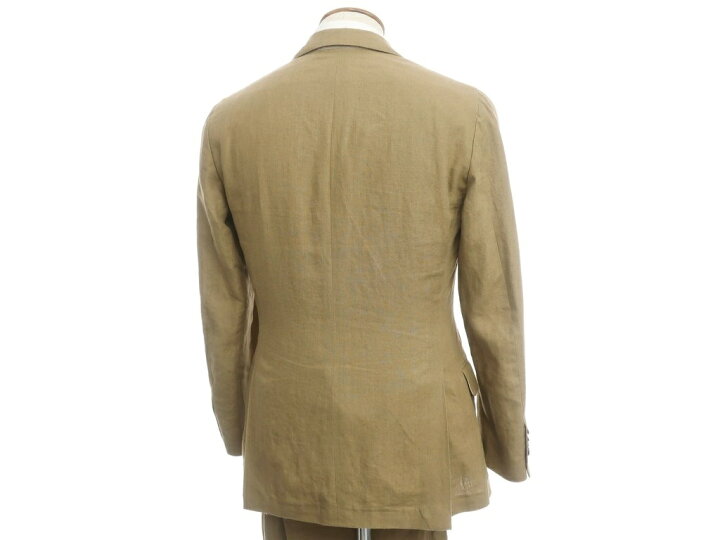 楽天市場】【中古】ラルディーニ LARDINI リネン 3Bスーツ オーカー 