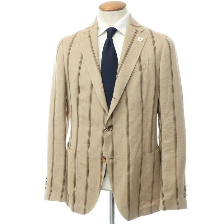 楽天市場】【中古】【未使用】ラルディーニ LARDINI ストライプ リネン 