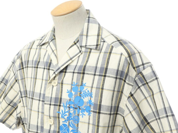 楽天市場】【中古】カラー kolor リネンコットン チェック 半袖 