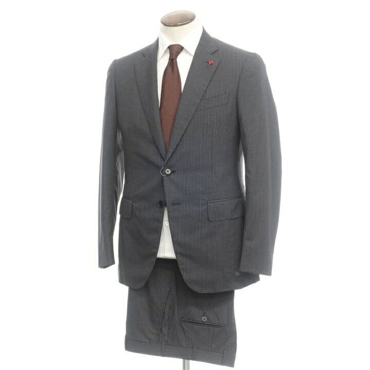 楽天市場】【新品】イザイア ISAIA グレゴリー ウール ストライプ 2つ 