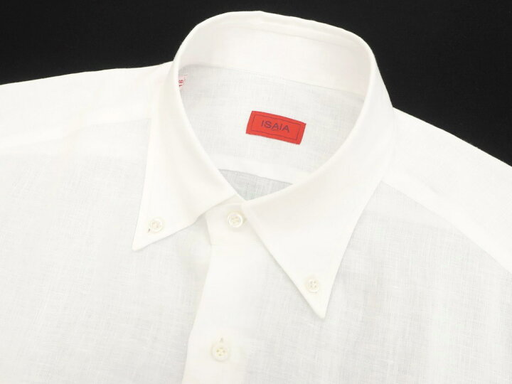 楽天市場】【新品】イザイア ISAIA BOSTON リネン ボタンダウン 