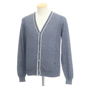 【SALE/返品不可】【新品】イザイア ISAIA コットン ニット カーディガン ブルー【サイズXS】【BLU】【S/S】【状態ランクN】【メンズ】【10802-955309】