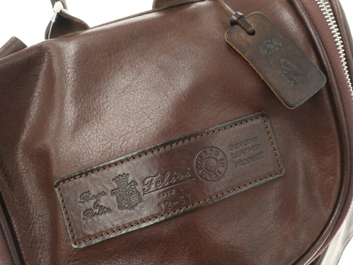 楽天市場】【中古】フェリージ Felisi 12-37 レザー リュック バッグ 