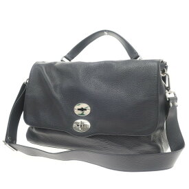 【中古】ザネラート ZANELLATO POSTINA ポスティーナ レザー ショルダーバッグ ダークネイビー【W39×H26×D18】【NVY】【S/S/A/W】【状態ランクA】【メンズ】【11202-955267】