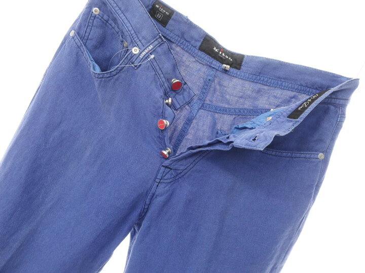楽天市場】【中古】キートン Kiton リネン 5ポケットパンツ スマルト  