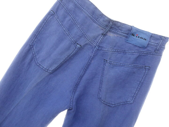 楽天市場】【中古】キートン Kiton リネン 5ポケットパンツ スマルト  