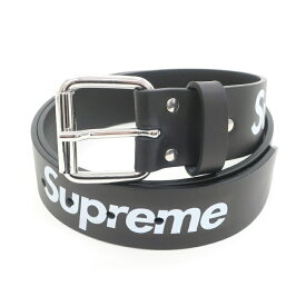 【中古】シュプリーム Supreme 2022年春夏 Repeat Leather Belt ロゴ レザー ベルト ブラック【サイズS/M】【BLK】【S/S/A/W】【状態ランクA】【メンズ】【19902-955258】