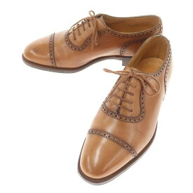 【中古】ジョンロブ JOHN LOBB ADELAIDE 8695 クォーターブローグ ドレスシューズ ライトブラウン【サイズ5 E】【BRW】【S/S/A/W】【状態ランクB】【メンズ】【11101-955248】