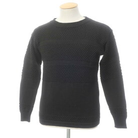 【中古】エスエヌエスハーニング S.N.S.HERNING ウールニット 長袖 クルーネック ニット ブラック【サイズS位】【BLK】【A/W】【状態ランクB】【メンズ】【10801-955233】[CPD]