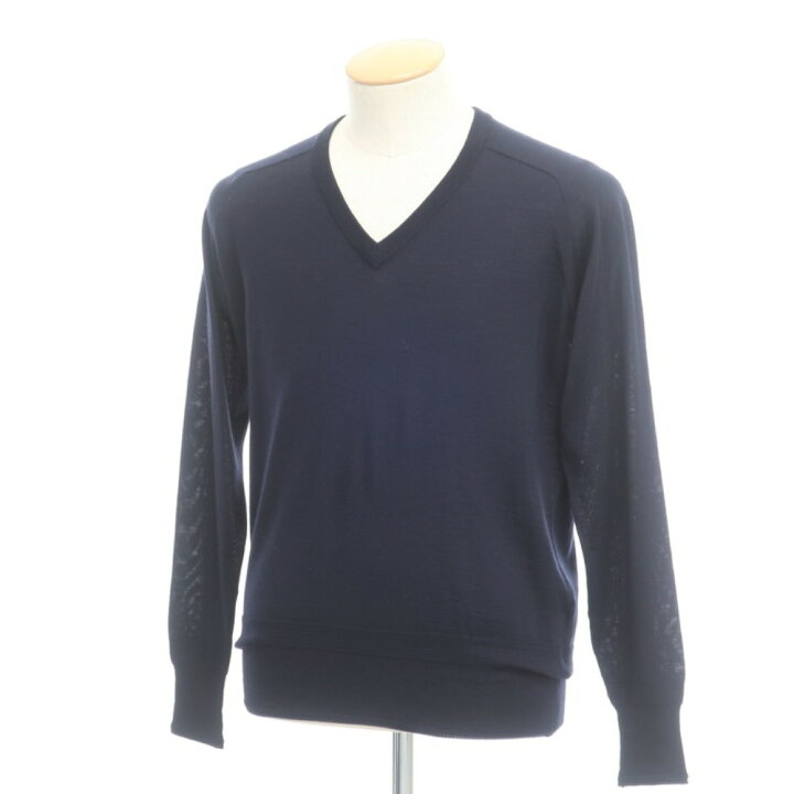 楽天市場】【中古】サイドスロープ SIDE SLOPE ウール Vネックニット 