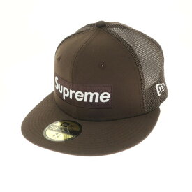 【中古】シュプリーム Supreme 2022年春夏 Box Logo Mesh Back New Era メッシュベースボールキャップ ブラウン【サイズ7.125】【BRW】【S/S】【状態ランクA】【メンズ】