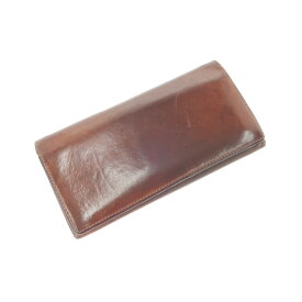 【中古】オオバセイホウ 大峡製鞄 レザー 長財布 ブラウン【BRW】【S/S/A/W】【状態ランクD】【メンズ】