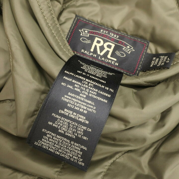楽天市場】【中古】【未使用】ダブルアールエル RRL リバーシブル