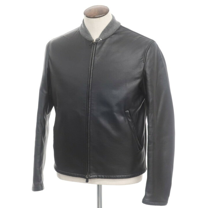 楽天市場】【中古】マーロ Malo レザー カシミア ジップアップブルゾン 
