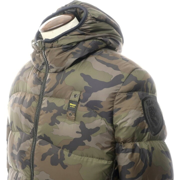 楽天市場】【中古】ブラウアー Blauer ナイロン カモフラ ダウン 